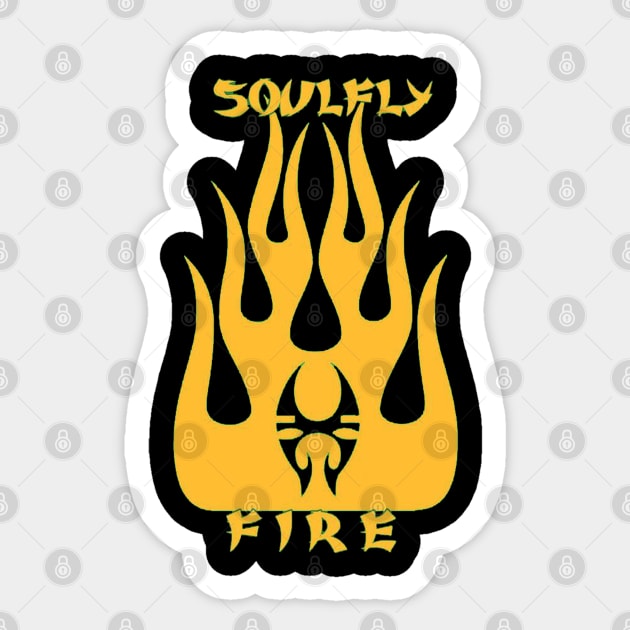 Soulfly Fire Sticker by Kobojagi